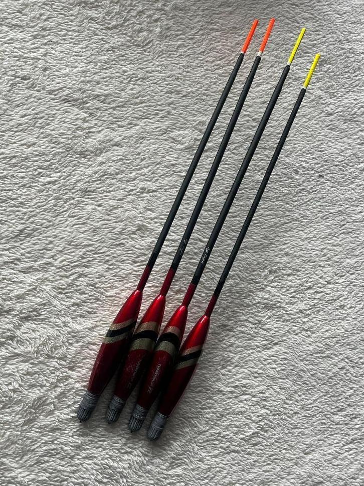 adv 80 / NIEUW set 4 matchdobbers TUBERTINI 22gr, Watersport en Boten, Hengelsport | Witvissen, Nieuw, Dobber of Lood, Ophalen of Verzenden