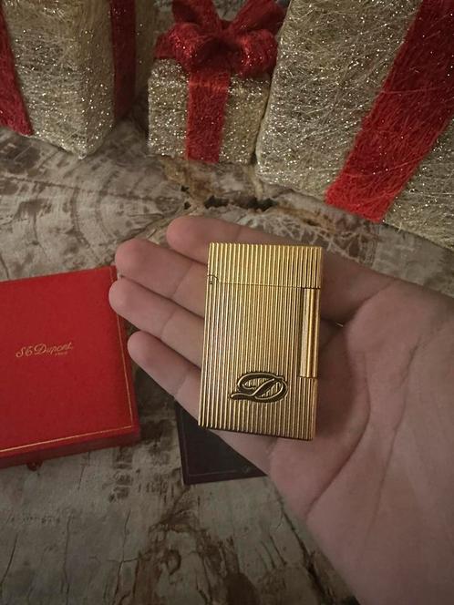S.T. DuPont aansteker zo goed als nieuw uniek verguld goud, Verzamelen, Rookartikelen, Aanstekers en Luciferdoosjes, Zo goed als nieuw
