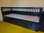 Ikea Hemnes bedbank (uitschuifbaar), Huis en Inrichting, Slaapkamer | Bedden, 80 cm, Gebruikt, Eenpersoons, Hout