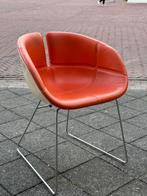 Moroso Fjord kuipstoel, Ophalen, Overige kleuren, Leer, Zo goed als nieuw