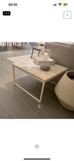 Bolia Como Salontafel - Travertine 60 x 60 x 34, Ophalen, 50 tot 100 cm, Vierkant, Zo goed als nieuw