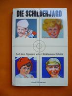EMAILLE BORDEN BOEKJE"DIE SCHILDERJAGD"VAN JENS HUBSCHER, Ophalen of Verzenden, Nieuw, Reclamebord