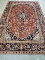 Perzische tapijt Kashan  305 x 212 cm (handgeknoopt), Klassiek Vintage, Crème, 200 cm of meer, Ophalen of Verzenden