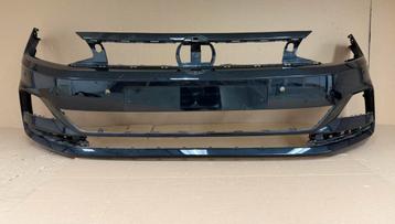 Volkswagen Polo 2G Voorbumper 4Pdc LC9X zwart 2G0807211✅ beschikbaar voor biedingen