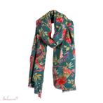 Emerald smaragdgroene sjaal shawl Paradise 100 x 200, Ophalen of Verzenden, Nieuw, Sjaal