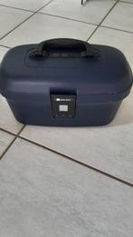 beautycase Delsey, Sieraden, Tassen en Uiterlijk, Beautycases, Blauw, Gebruikt, Hardcase, Ophalen