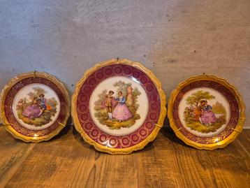 Limoges borden set porselein 3 delig beschikbaar voor biedingen