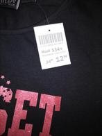 Zwsrt shirt met tekst., Meisje, Nieuw, Ophalen of Verzenden, Shirt of Longsleeve