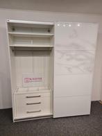 Witte Pax kledingkast, glazen deuren. Leveren/Monteren mgl, 200 cm of meer, Ikea, Met klep(pen), Ophalen of Verzenden