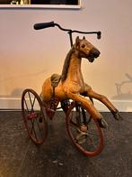 Antieke Houten Paard Driewieler, Antiek en Kunst, Ophalen