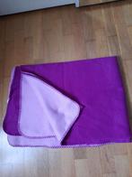 Plaid, deken,  fleece, 2 kleuren rose, Huis en Inrichting, Woonaccessoires | Plaids en Woondekens, Ophalen of Verzenden, Gebruikt