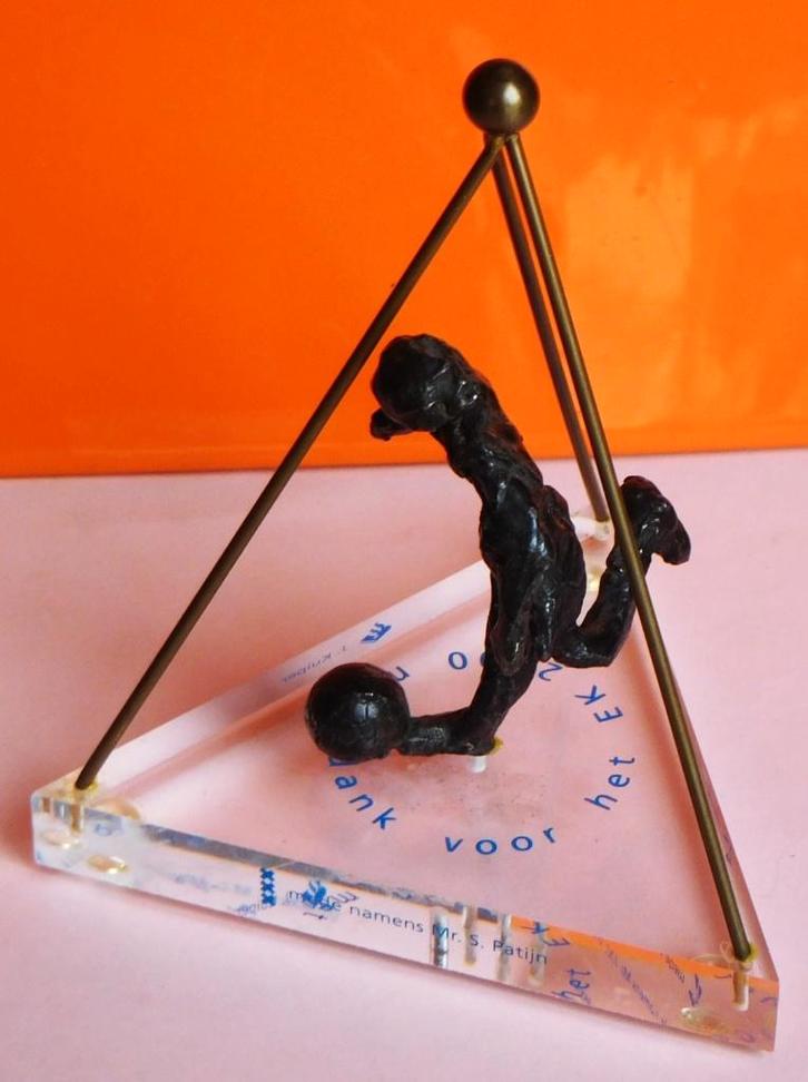 Presentje Europees Kampioenschap 2000 Nederland, Verzamelen, Sportartikelen en Voetbal, Zo goed als nieuw, Beeldje of Poppetje