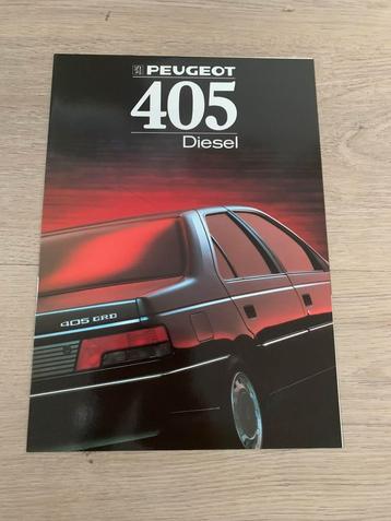 Folder Peugeot 405 Diesel 1988 beschikbaar voor biedingen