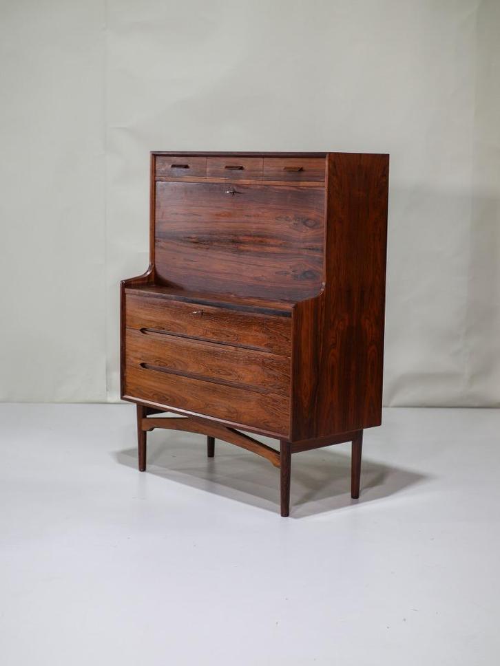 Arne Wahl Iversen secretaire palissander Deens 1960s, Huis en Inrichting, Kasten | Secretaires, Zo goed als nieuw, Ophalen