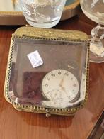 Antieke zakhorloge houder met zakhorloge, Antiek en Kunst, Ophalen of Verzenden