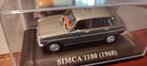Simca 1100 zilver 1968 1:43 in vitrinedoosje, Ophalen of Verzenden, Nieuw, Auto, Overige merken