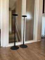 Twee hoge gietijzeren kandelaars IKEA, Ophalen, Zo goed als nieuw, Metaal, 75 cm of meer