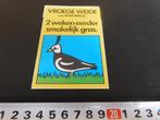 sticker Vroege Weide van Barenburg 2 weken eerder gras, Ophalen, Zo goed als nieuw