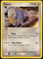 pokemon pop series 2 tauros holo 5/17, Ophalen of Verzenden, Zo goed als nieuw, Losse kaart, Foil