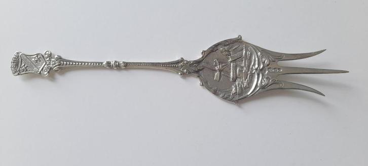 Zware zilveren cakevork 1938, Antiek en Kunst, Antiek | Goud en Zilver, Zilver, Verzenden