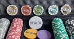 Pokerset de luxe in aluminium koffer met 200 bedrukte chips, Hobby en Vrije tijd, Gezelschapsspellen | Kaartspellen, Vijf spelers of meer
