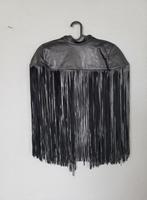 Zara leather franje poncho maat S/M, Maat 38/40 (M), Overige typen, Verzenden, Nieuw