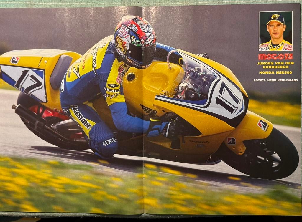 Poster 2002 Honda NSR500, Verzenden, Zo goed als nieuw, Motoren