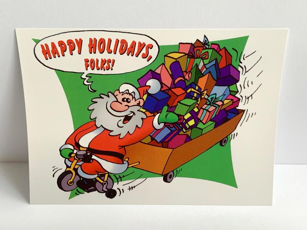 Set kerstkaarten “Bezorging per Driewieler”, Ophalen of Verzenden, Nieuw