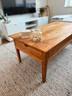 Houten salontafel met lades, Ophalen, 100 tot 150 cm, Teakhout, Scandinavisch