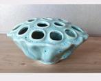 DES POTS GROEN GEGLAZUURD VAASJE-KORAAL-LOTUS-BLOEMSCHIKKEN, Huis en Inrichting, Woonaccessoires | Vazen, Verzenden, Aardewerk of Porselein