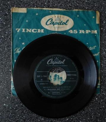 Gene Vincent - bluejean bop & Jezebel (EP-tje)(vanaf € 15,00 beschikbaar voor biedingen