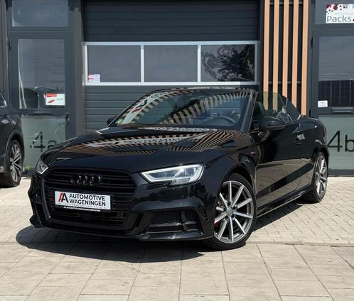 Audi A3|Cabriolet|BlackonBlack|S-line|Automaat|Rijklaar|, Auto's, Audi, Bedrijf, A3, ABS, Achteruitrijcamera, Adaptieve lichten