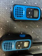 2 sets walkietalkies, Minder dan 2 km, Met broekklem, Ophalen of Verzenden, Zo goed als nieuw