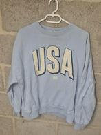 Lichtblauwe USA sweater maat L, Blauw, Maat 42/44 (L), Ophalen of Verzenden, Onbekend