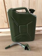 benzine jerrycan staal 20 liter met schenktuit, Ophalen of Verzenden, Nieuw