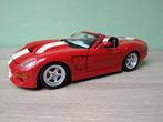 Shelby Series 1 Bburago Rood/Wit Bburago 1:18, Ophalen of Verzenden, Zo goed als nieuw, Auto, Bburago