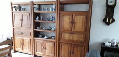 wandkast, Huis en Inrichting, Kasten | Wandmeubels, Gebruikt, 200 cm of meer, 300 cm of meer, 25 tot 50 cm, Eikenhout, Ophalen