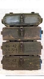 Oude munitie kistjes, Huis en Inrichting, Woonaccessoires | Kisten, Ophalen of Verzenden, Minder dan 50 cm