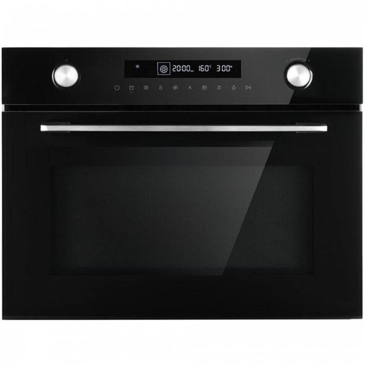 Inbouw oven met magnetron zwart, Restpartij HIMC4550 in doos, Witgoed en Apparatuur, Ovens, Nieuw, Inbouw, Oven met grill, Minder dan 45 cm