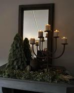 Groot oud hoiten spiegel, Minder dan 50 cm, Ophalen of Verzenden, Zo goed als nieuw, Minder dan 100 cm