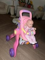 Buggy, eetstoel en bedje 3 in 1, Kinderen en Baby's, Speelgoed | Poppen, Ophalen of Verzenden, Zo goed als nieuw, Babypop