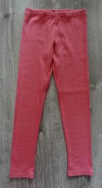 2 leggings met fijne rib H&M zwart en roze maat 134, Broek, Meisje, H&M, Ophalen of Verzenden