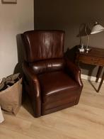 Chesterfield stoel, elektrisch verstelbaar, Huis en Inrichting, Ophalen, Bruin, Chesterfield, Leer