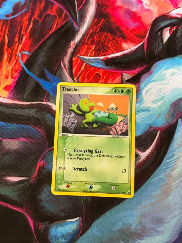 Pokémon kaarten Treecko #67, Ophalen of Verzenden, Zo goed als nieuw, Losse kaart