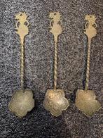 Set van 3 antieke zilveren lepeltjes – 800 zilver –Aziatisch, Verzenden