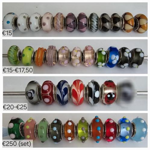 Prachtige originele Pandora bedels/murano's, Sieraden, Tassen en Uiterlijk, Bedels, Zo goed als nieuw, Pandora, Zilver, 1 bedel