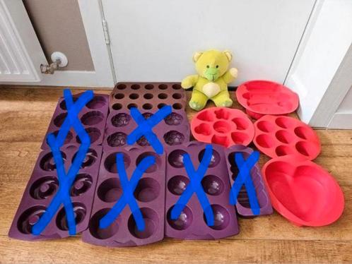 Tupperware multiflex vormen gebruikt €7,50 p.s, Huis en Inrichting, Keuken | Tupperware, Gebruikt, Overige typen, Bruin, Paars