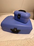 Delsey hard shell koffer en beautycase, Sieraden, Tassen en Uiterlijk, Koffers, Gebruikt, Hard kunststof, 45 tot 55 cm, 70 cm of meer