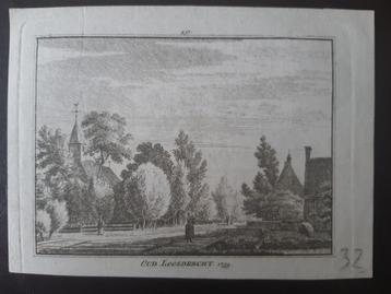 437 / Oud Loosdrecht Kopergravure uit 1757 van H. Spilman beschikbaar voor biedingen