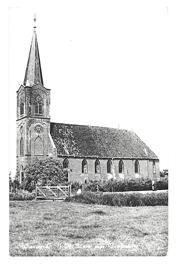 901941 Wieuwerd Friesland Ned Herv kerk Niet Gelopen, Verzamelen, Ansichtkaarten | Nederland, Ongelopen, Friesland, Ophalen of Verzenden